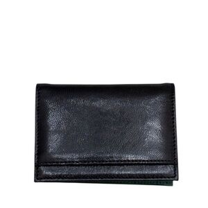 TUSK - BLACK GREEN LEATHER BIFOLD CARDHOLDER WALLET CASE